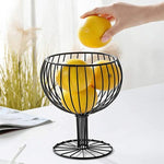 Wine Glass Shape Metal Fruit Bowls/Basket/Cup
