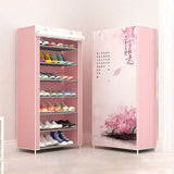 SHOE CABINET  7-GRID 3D DRAWING NON-WOVEN