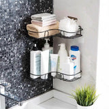 Iron Corner Bathroom Shampoo Organiser 1 Shelf