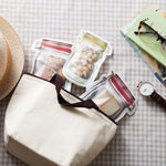 Plastic Food Saver Bags 3pc Set Zip Lock Leakproof Reusable