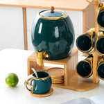 Nordic Design Coffee Set Ceramic Tea Pot Mug Kettle With Tap