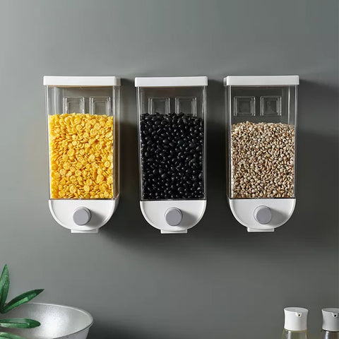 1Pcs Cereal Dispenser Kitchen Storage Grain Food Container 1.5L/1.L