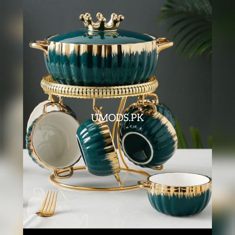 Elegant Design Ceramic Material 16Pcs Soup Set