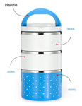 Three Layer LUNCH BOX STAINLESS STEEL TIFFIN HOT BOX