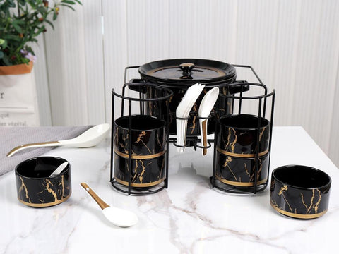 Elegant Ceramic Soup Set