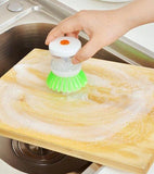 Liquid Soap Dispensing Dish Washing Brush