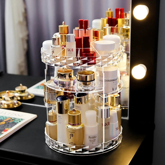 360 Degree Rotating Makeup Storage Organizer