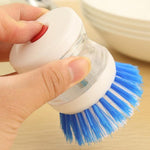 Liquid Soap Dispensing Dish Washing Brush