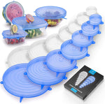 6 Pcs/ Set Silicone Stretch Lids Reusable Airtight