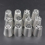 Cake Decorating Nozzles Large 12pcs Set Gift Pack