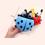 LadyBug Toothbrush Holder Wall Mount