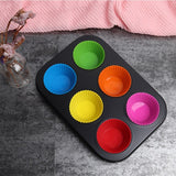 Nonstick Cup Cake Baking Pan/Tray 6pc