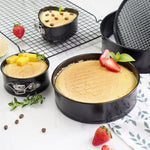 Nonstick Round Cake Baking Pan 3pc Set Removable Base