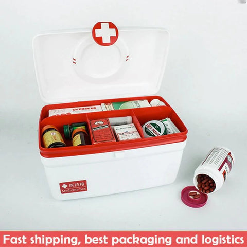 Family Medicine Box Organizer First Help Kit Box 1PC – umodspk