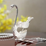 Stainless Steel Fancy Duck Tea Spoon with Stand 1 Set