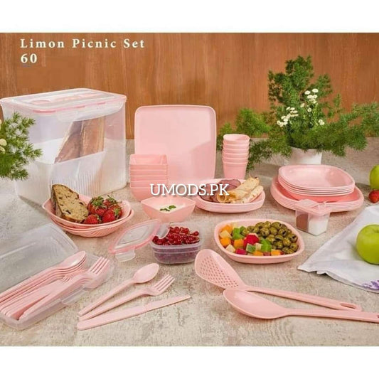 Limon 60 Pcs Four Lock Picnic Set