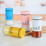 Stainless Steel+Glass Salt and Pepper Spice Jar