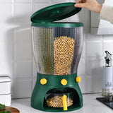 360 Degree Rotating Divided,Proof Plastic Rice Grain Dispenser