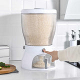 360 Degree Rotating Divided,Proof Plastic Rice Grain Dispenser