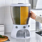 360 Degree Rotating Divided,Proof Plastic Rice Grain Dispenser