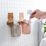 Toothbrush Holder Storage box Bear Shape