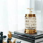 European Luxury Candy Jar Crystal Glass Storage