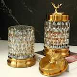 European Luxury Candy Jar Crystal Glass Storage
