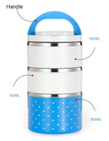 Three Layer LUNCH BOX STAINLESS STEEL TIFFIN HOT BOX