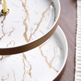 Porcelain 2 layer Cake platter dessert stand