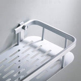 Aluminum Bathroom Shelf Double Layer Shampoo Holder