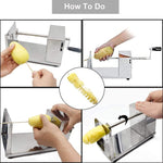 Stainless Steel Manual Potato Spiral/Slicer/Cutter