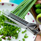 HEAVY MULTI-LAYER BLADE VEGETABLE CUTTER KITCHEN SCISSOR SHARP BLADE KITCHEN SCISSOR