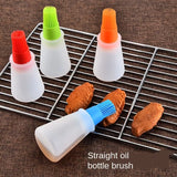 Portable Silicone Oil Bottle With Brush For Baking BBQ