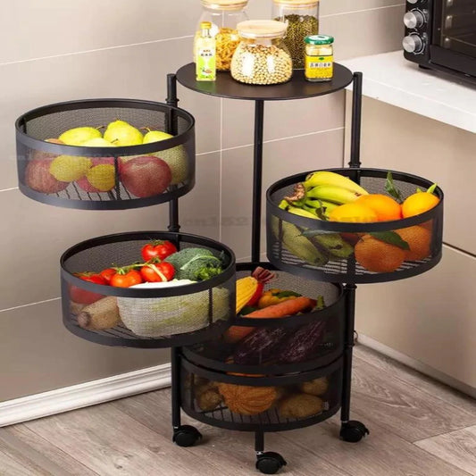 Multifunctional Rotating Trolley/Rack Round
