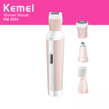 Kemei 4in1 Ladies Hair Trimmer/Shaver /Epilator